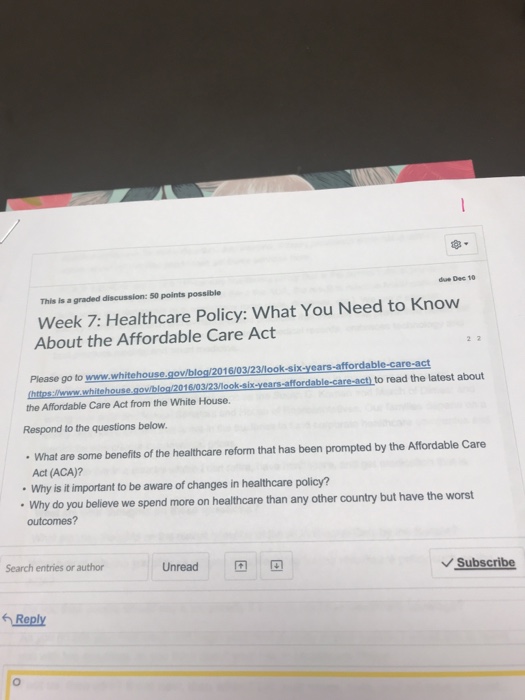 Some Of Possible Changes To Affordable >> Solved Due Dec 10 This Is A Graded Discussion 50 Points Some Of Possible Changes To Affordable >> Solved Due Dec 10 This Is A Graded Discussion 50 Points