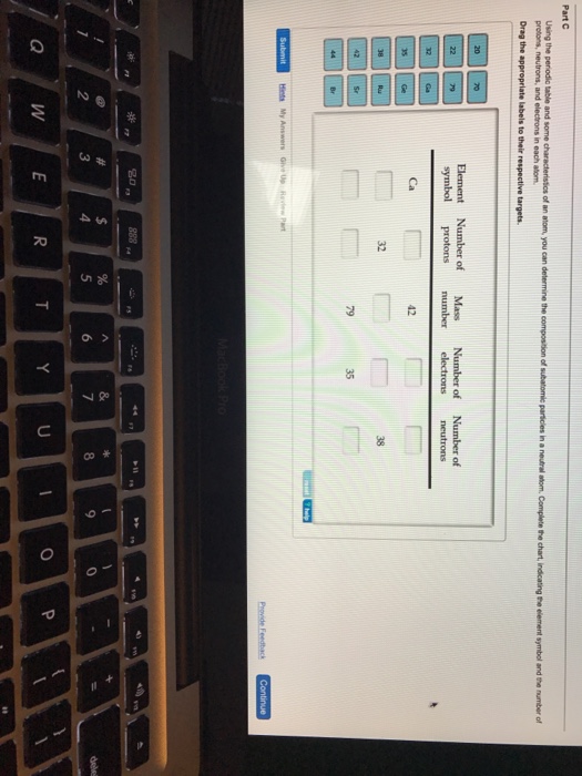 Solved Using The Periodic Table And Some Characteristics Of Chegg Com