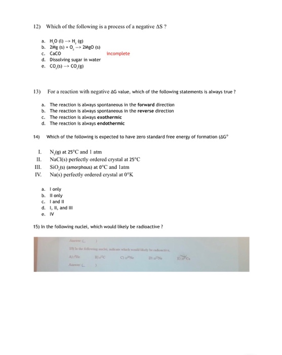 12 Which Of The Following Is A Process Of A Negat Chegg Com