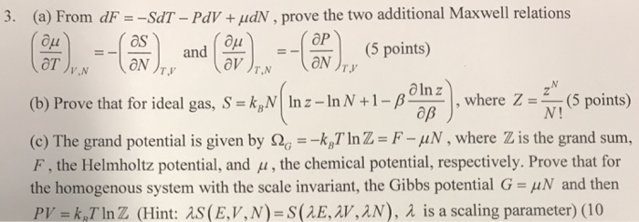 Solved From Df Sdt Pdv Mu Dn Prove The Two Additi Chegg Com