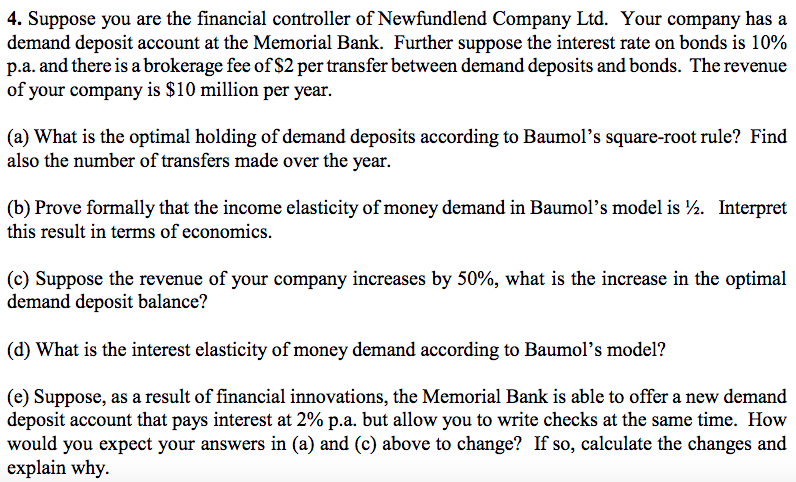 Demand deposit account definition