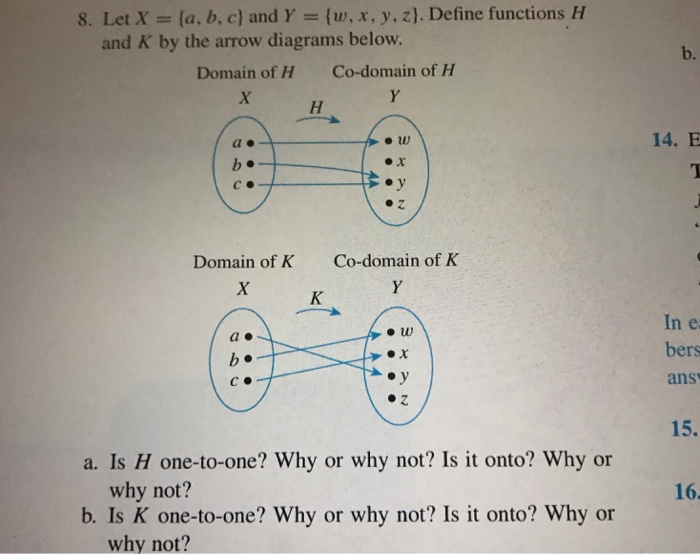 Solved 8 Let X A B C And Y W X Y Z Define Funct Chegg Com