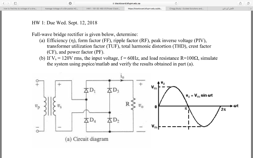 efficiency of bridge rectifier