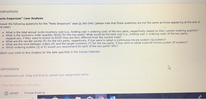 Parts emporium case study chapter 9 picture