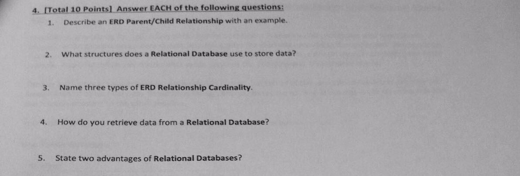 Solved 4 Itotal 10 Pointsl Answer Each Of The Following Chegg Com