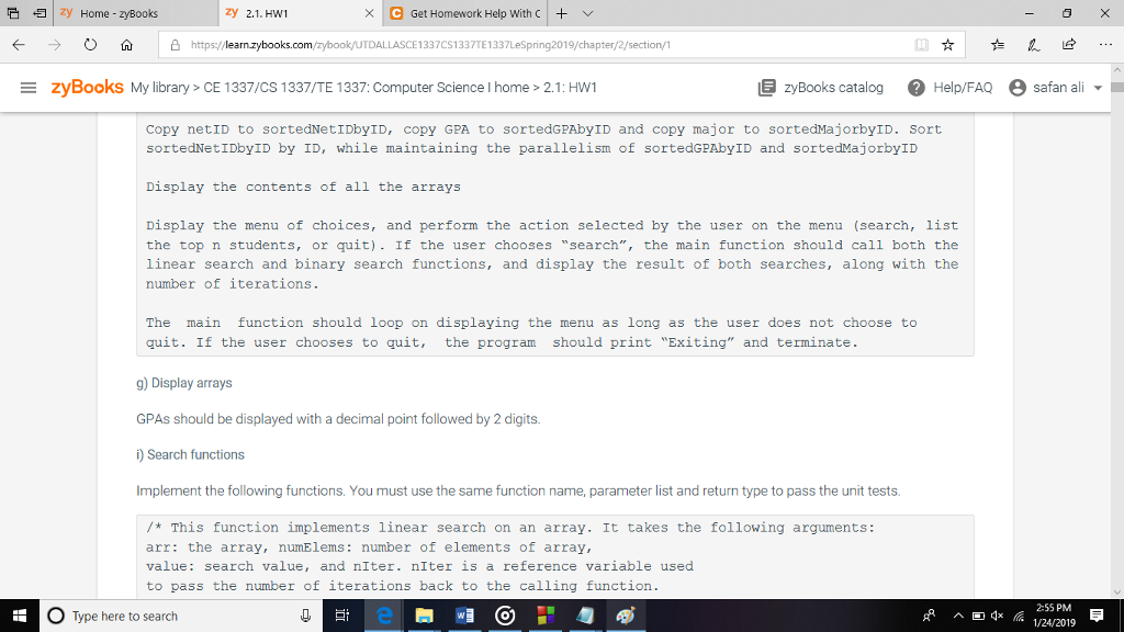 Zybooks challenge activities answers c++ picture