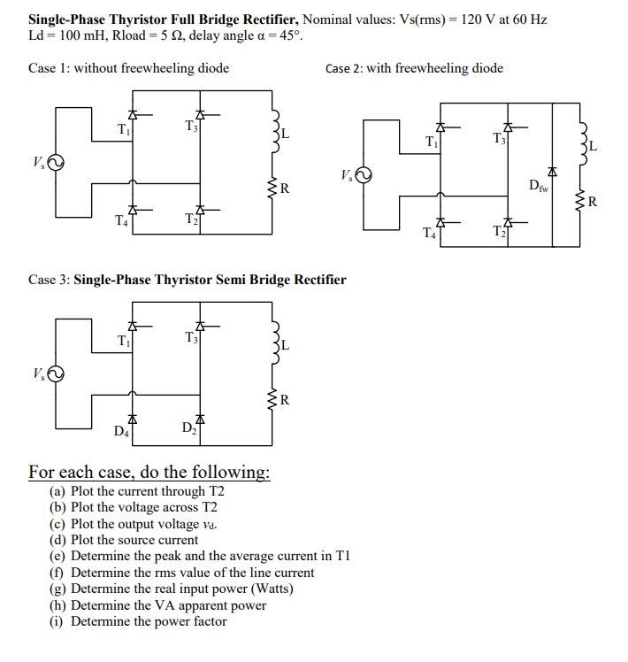 thyristor bridge rectifier