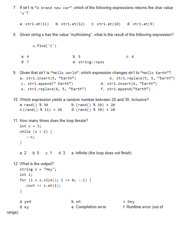 Solved 1 Which Is A Literal A Int X B 5 C Int X 5 Chegg Com