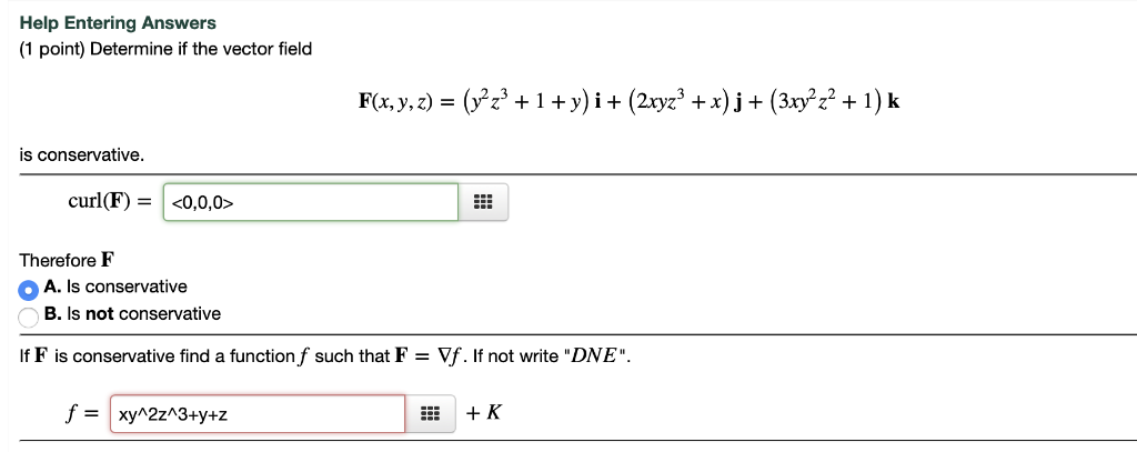 Solved If F Is Conservative Find A Function Ff Such That Chegg Com