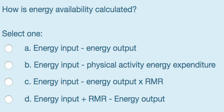 What is Low Energy Availability and How Do We Calculate It?