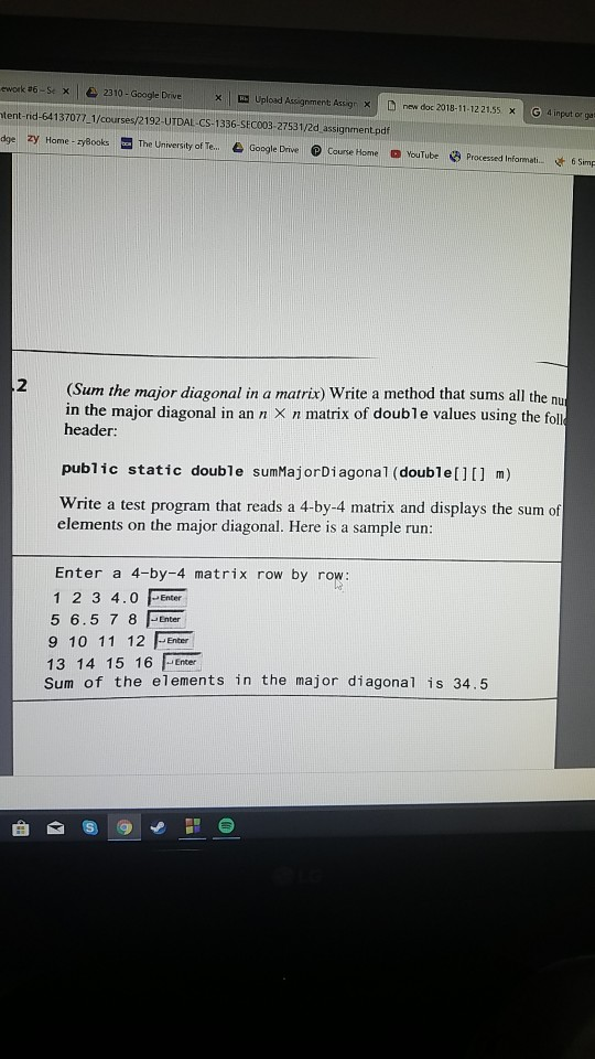 tent-rid-64137077. 1/courses/2192-UTDAL CS-1336-sEC003-27531/2d assignment pdf y Home syeosmergleDiProcese 2 (Sum the major d