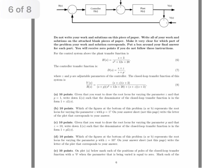 Solved R S Y S 6 Of 8 Controller Ds Plant H S V S Do Chegg Com