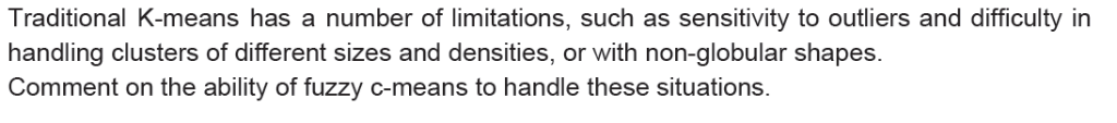 Traditional K-means has a number of limitations, such as sensitivity to outliers and difficulty in handling clusters of diffe