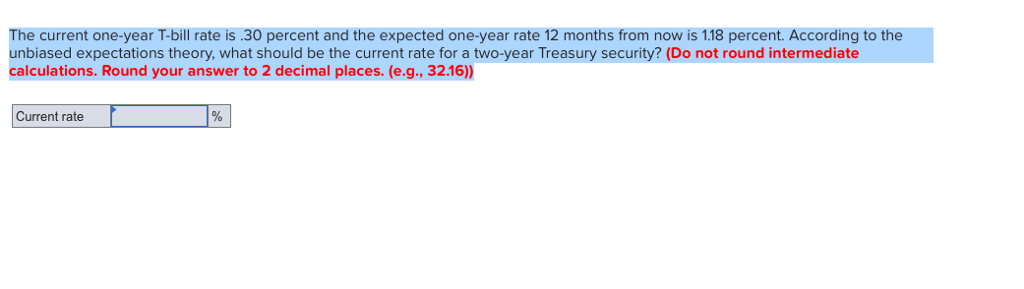 What Is The Current 1 Year T Bill Rate