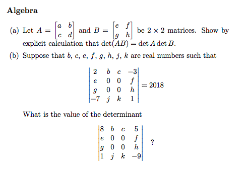 Solved Algebra A Let A A Bl B Suppose That B C E Chegg Com