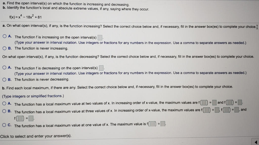 Solved A Find The Open Interval S On Which The Function Chegg Com