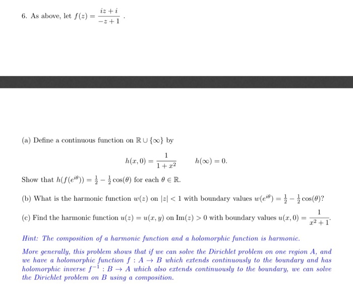 Solved A Define A Continuous Function On Ru Oo By Sho Chegg Com