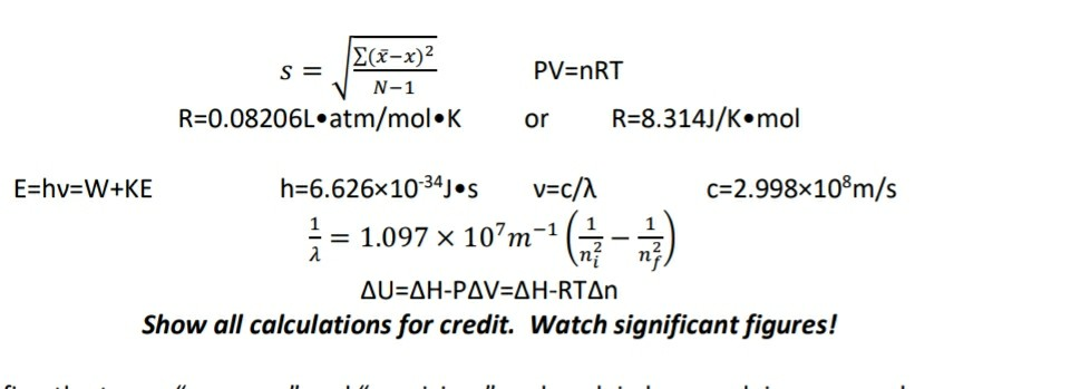 Solved Pv Nrt N 1 R 0 006l Atm Mol K Or R 8 314j K Mol Chegg Com