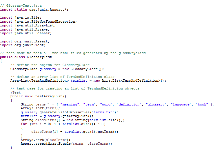 I Need Some Help In The Junit Test Case For The Code I Wrote Ill Attach The File Below