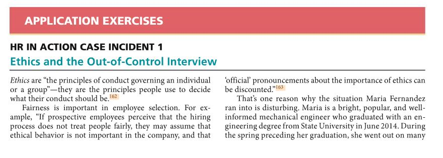 Hr in action case incident essay picture