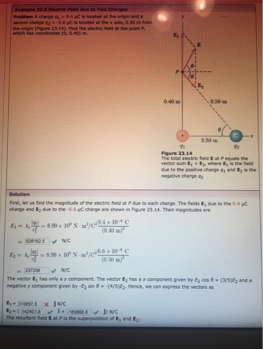 Solved A Charge Q 1 9 4 Mu C Is Located At The Origin And Chegg Com