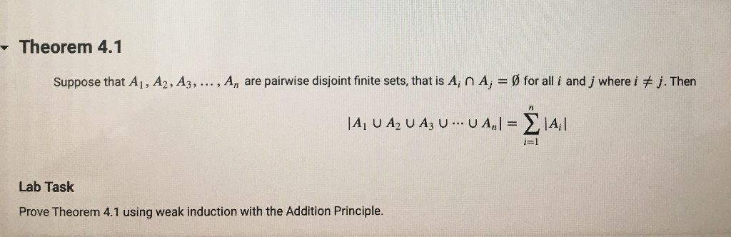 Solved Theorem 4 1 Suppose That Ai Az An Ar Chegg Com