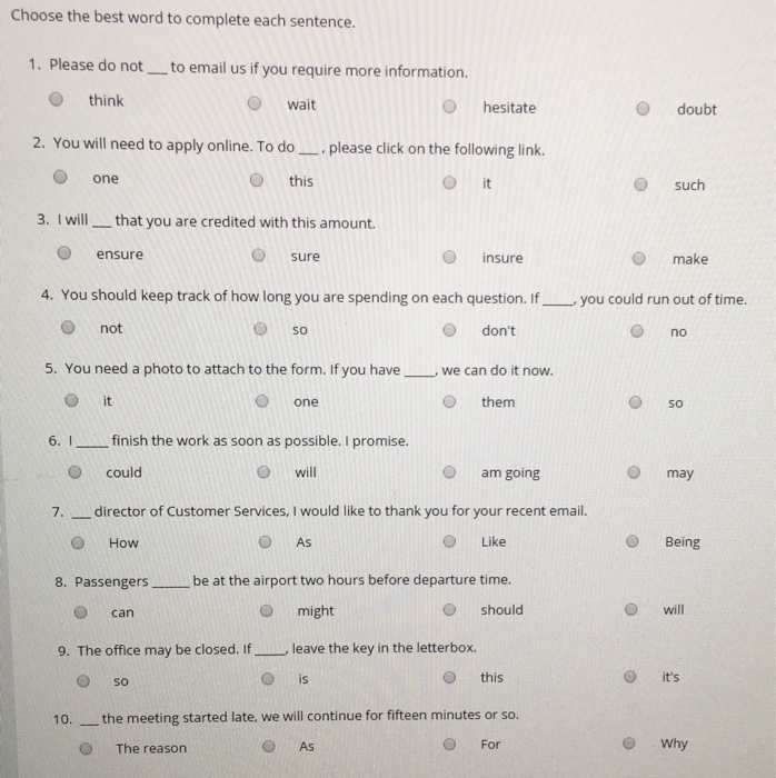 Choose the best word. Choose the best option to complete the sentence ответы. Choose the best Word to complete the each sentence Margaret is my best. Choose the best answer to complete each sentence. Choose the Word with best completes each sentence.