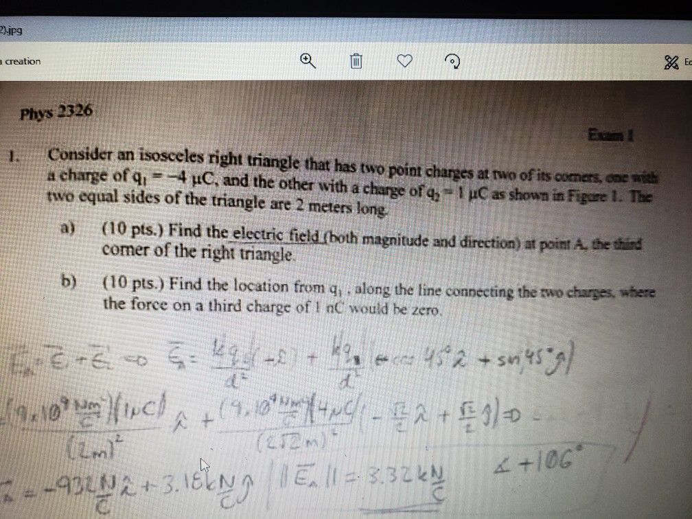 Exam An 2326 Solved: I R ... .Consider Isosceles Phys Creation