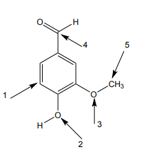 Solved: The Vanillin Molecule (the Primary Component Of Va... | Chegg.com