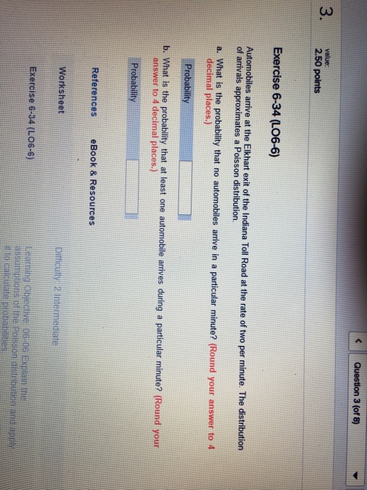 Solved: Chapter 6 Homework Question 1 (of80 2.50 Points Ex... | Chegg.com