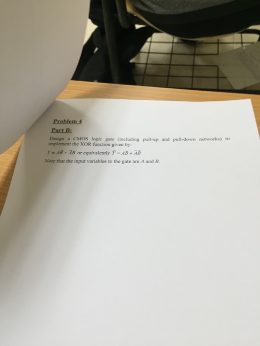 Solved Design A Cmos Logic Gate Including Pull Up And Pu
