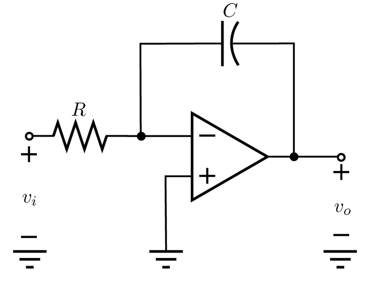 Solved The Input To The Following Op Amp Circuit Is Vi T Chegg Com