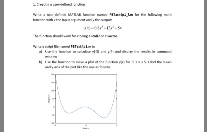 Solved 1 Creating A User Defined Function Write A User D Chegg Com