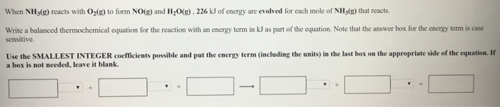 For so2(g) write a balanced thermochemical equation. picture