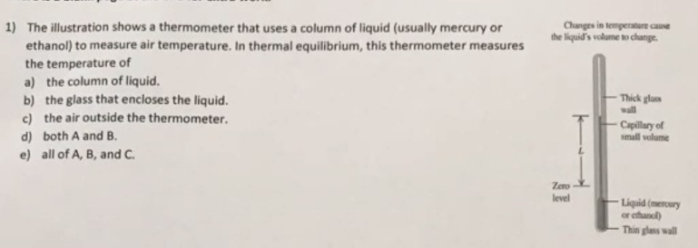 a thermometer measures