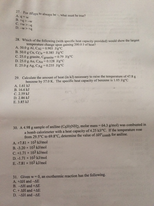 Solved 27 For A Q Aesys To Always Be What Must Be Tru Chegg Com