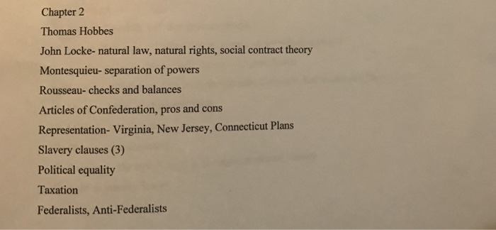 Solved Chapter 2 Thomas Hobbes John Locke-natural law