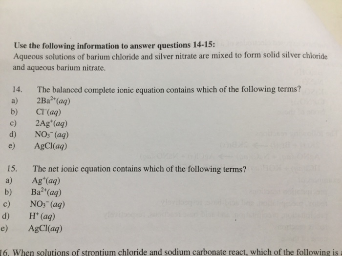 Use The Following Information To Answer Questions Chegg 