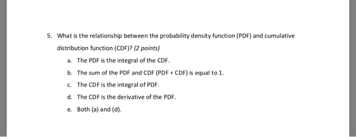 cdf and pdf