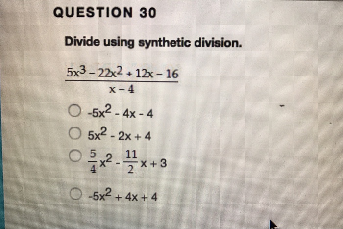 Solved Question 29 Divide Using Long Division Chegg Com