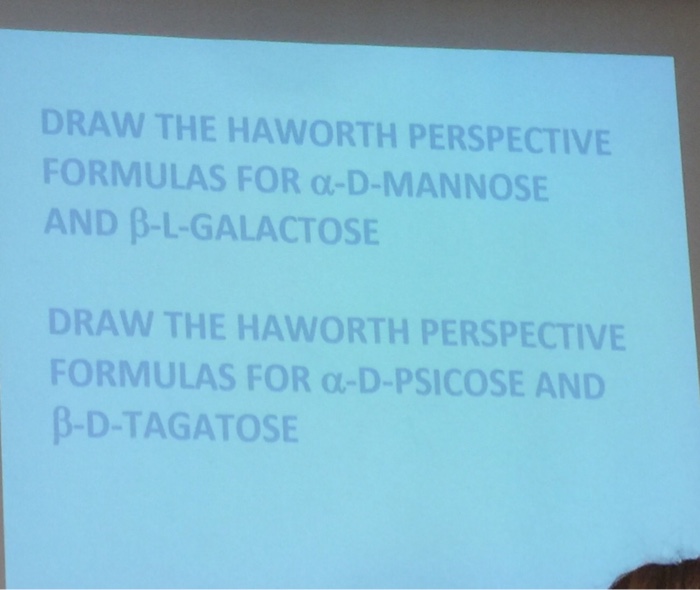 Solved Draw The Haworth Perspective Formulas For Alpha D