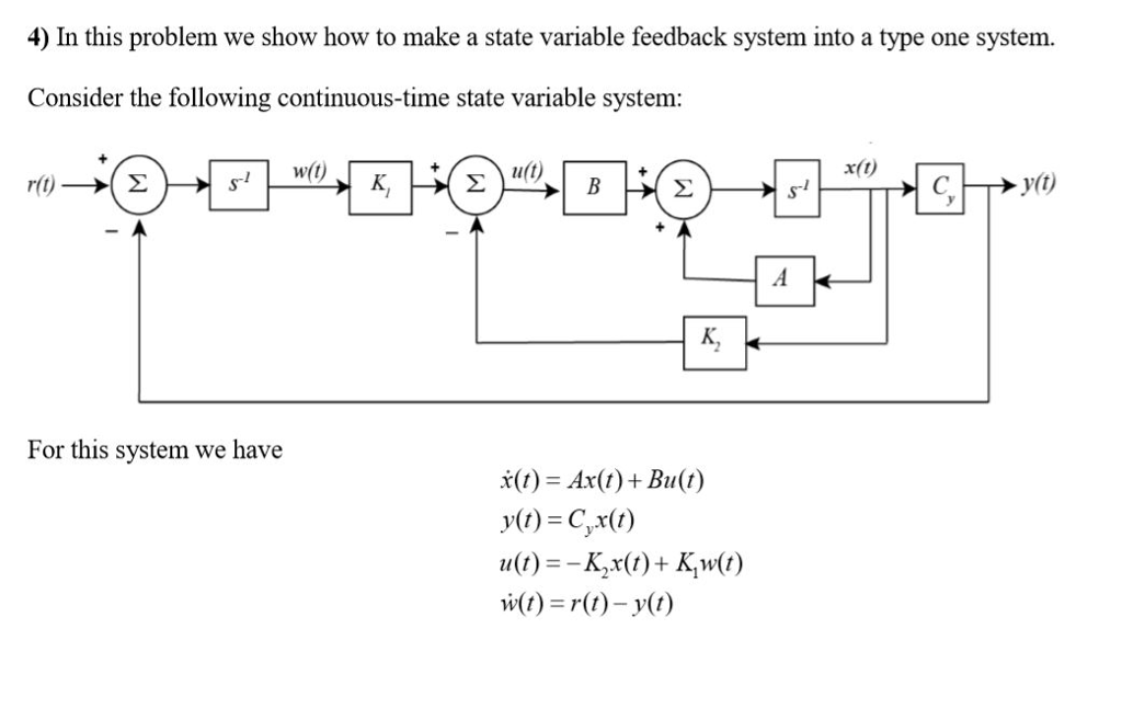 Solved 4 In This Problem We Show How To Make A State Var Chegg Com