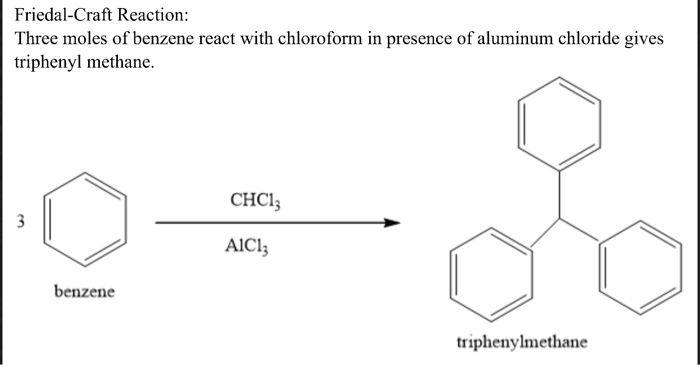 Solved Friedal Craft Reaction Three Moles Of Benzene React Chegg Com