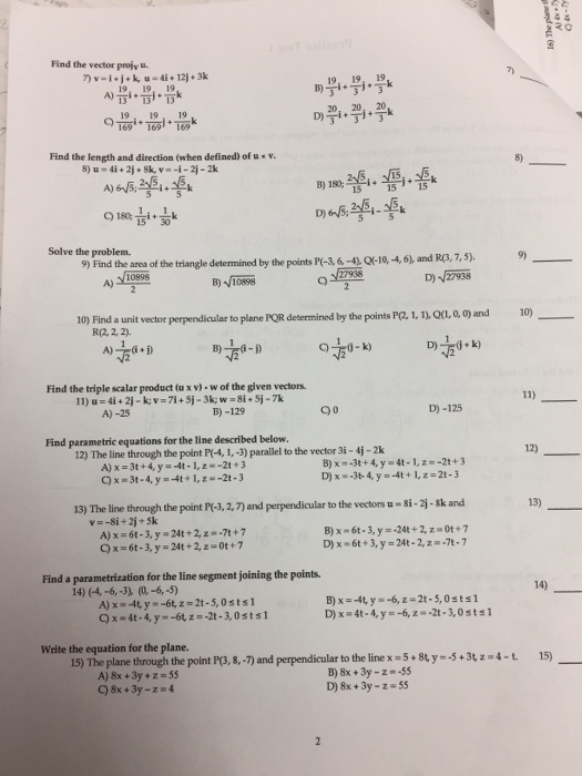 Solved Find The Vector Proj V U V I J U 4i 12j Chegg Com