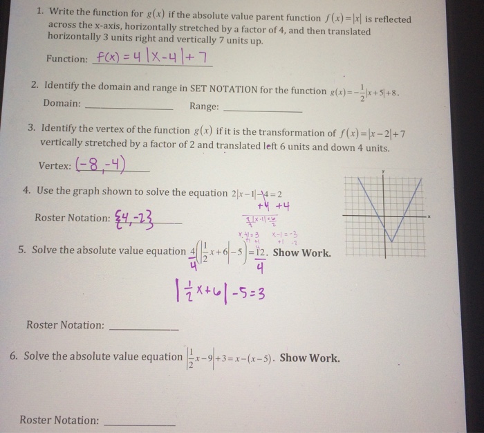 Solved 1 Write The Function For S X If The Absolute Val Chegg Com