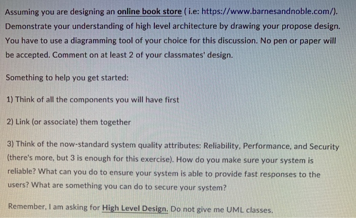 Solved Assuming You Are Designing An Online Book Store I