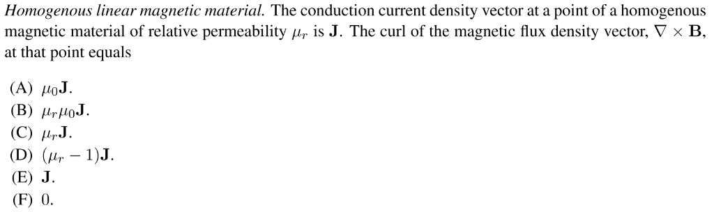 Solved Homogenous Linear Magnetic Material The Conductio Chegg Com