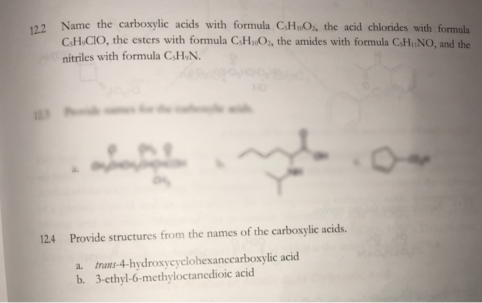 c5h10o2 carboxylic acid