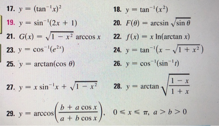 Solved 17 Y Tan Ix 2 19 Y Sin 2x 1 21 G X Chegg Com