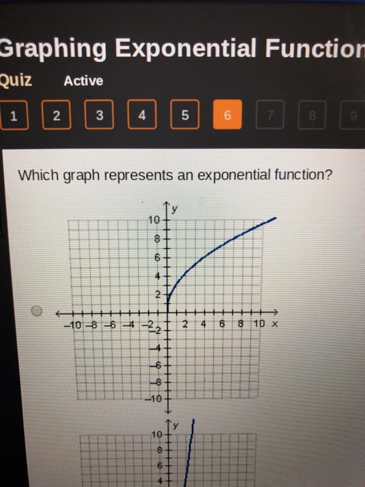 Solved Graphing Exponential Function Quiz Active 1 234 5